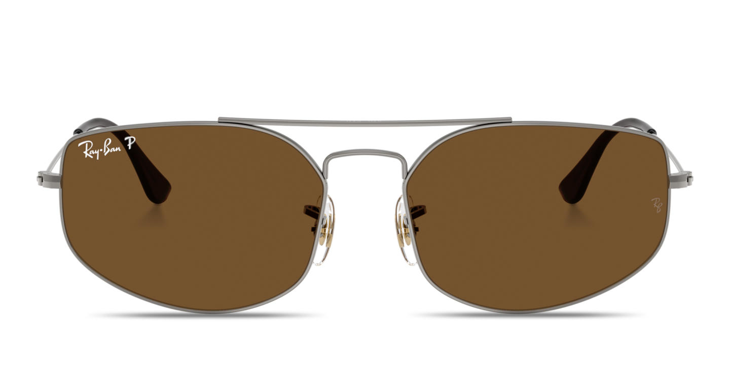 Shop Ray-Ban Explorer 5 Unisex Irregular Sunglasses in Gunmetal online.