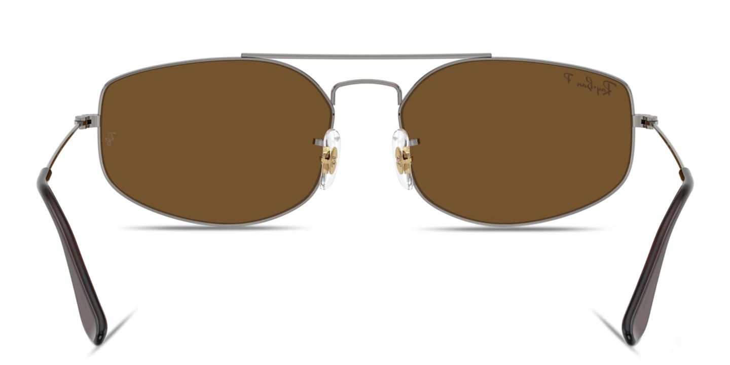 Shop Ray-Ban Explorer 5 Unisex Irregular Sunglasses in Gunmetal online.