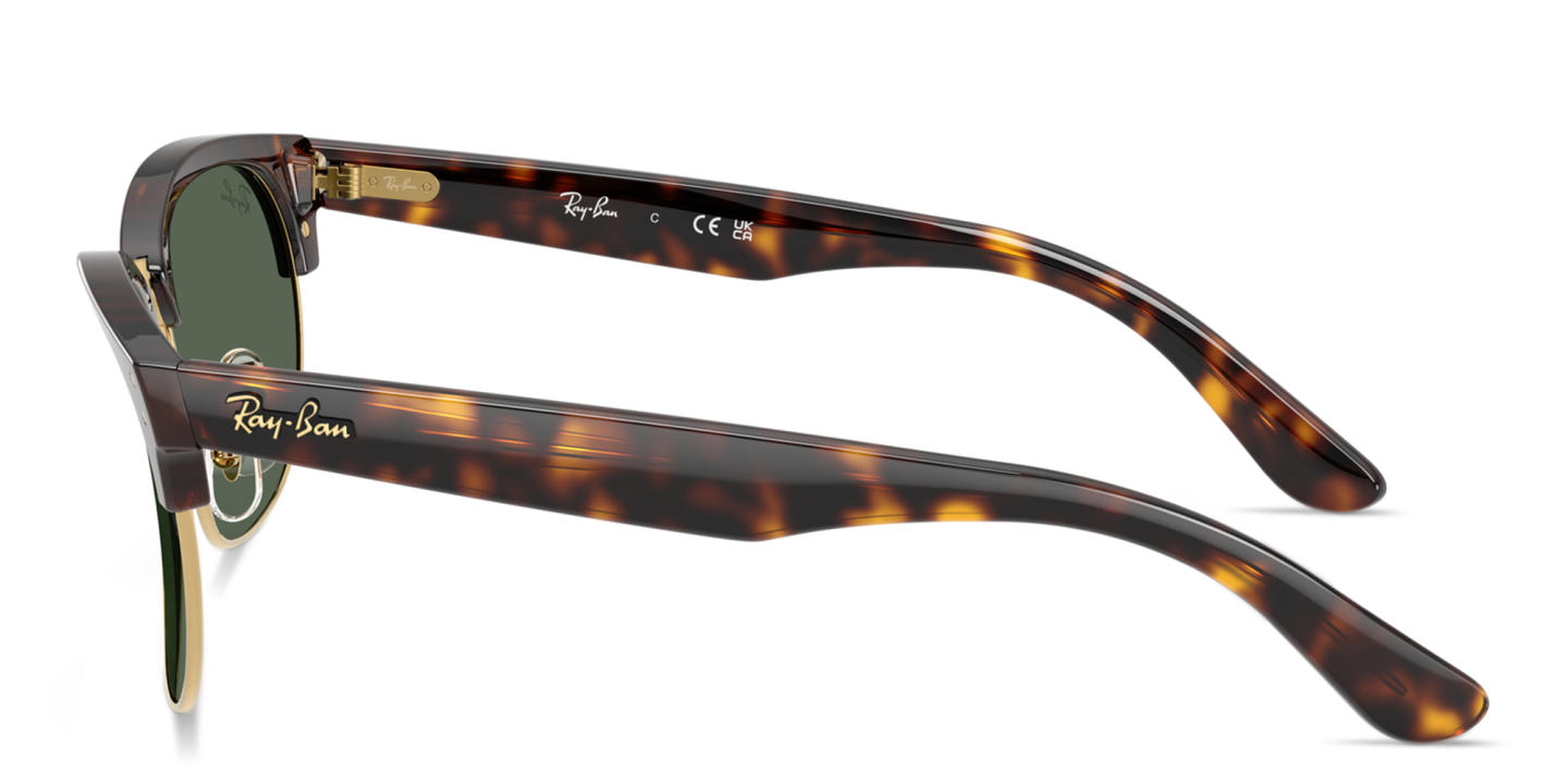 Shop Ray-Ban Clubmaster Reverse Unisex Square Sunglasses in Havana online.