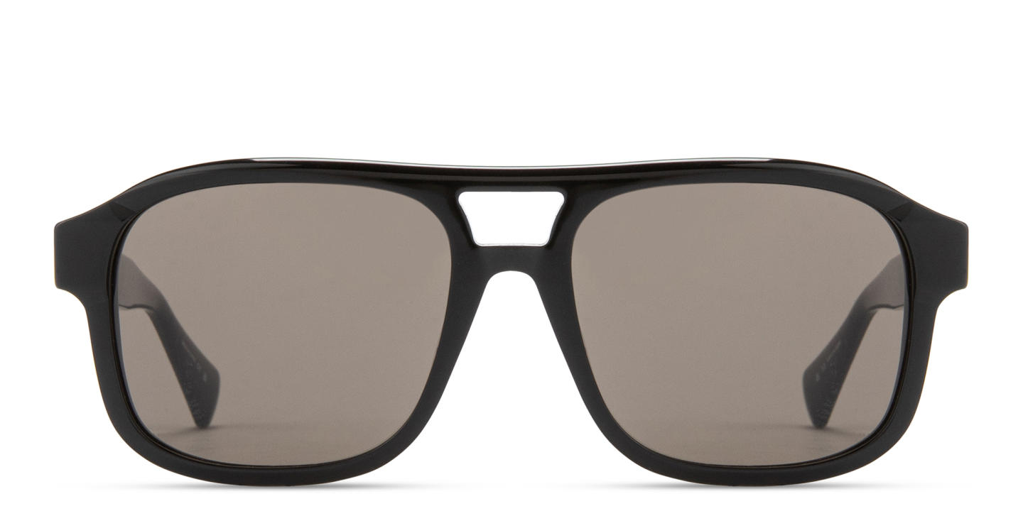 Shop ALL SAINTS Enzo Unisex Aviator Sunglasses in Black online.