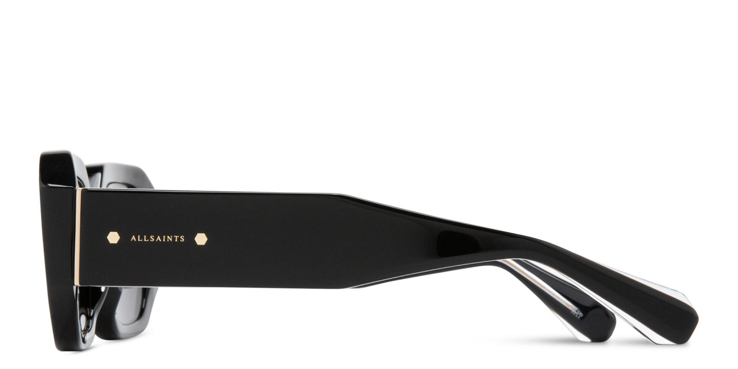 ALL SAINTS Logo Signature Rectangle Sunglasses in Black – Product Photo 3