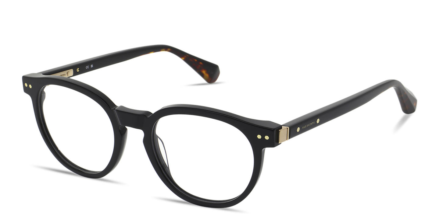 ALL SAINTS Ellis Round Eyeglasses in Black – Product Photo 0