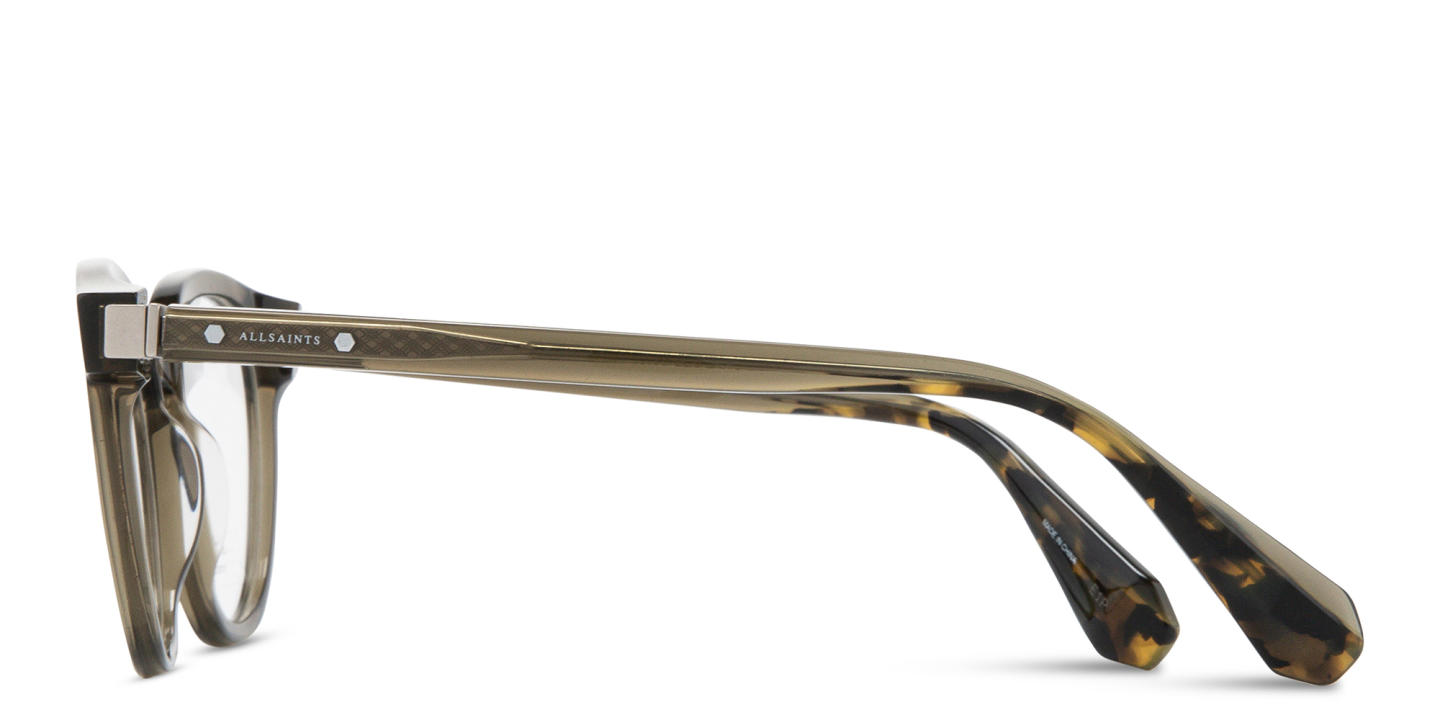 ALL SAINTS Ellis Round Eyeglasses in Transparent Green – Product Photo 3