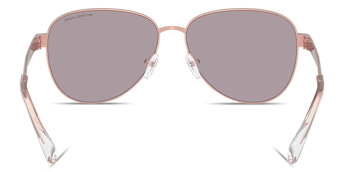 Michael Kors Biarritz Aviator Sunglasses in Rose Gold – Product Photo 3