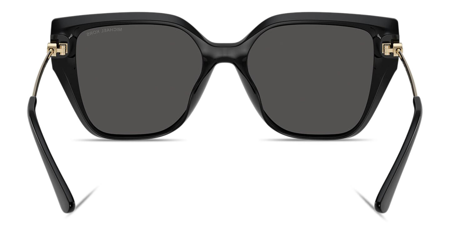 Shop Michael Kors St. Barths Square Sunglasses in Black online.
