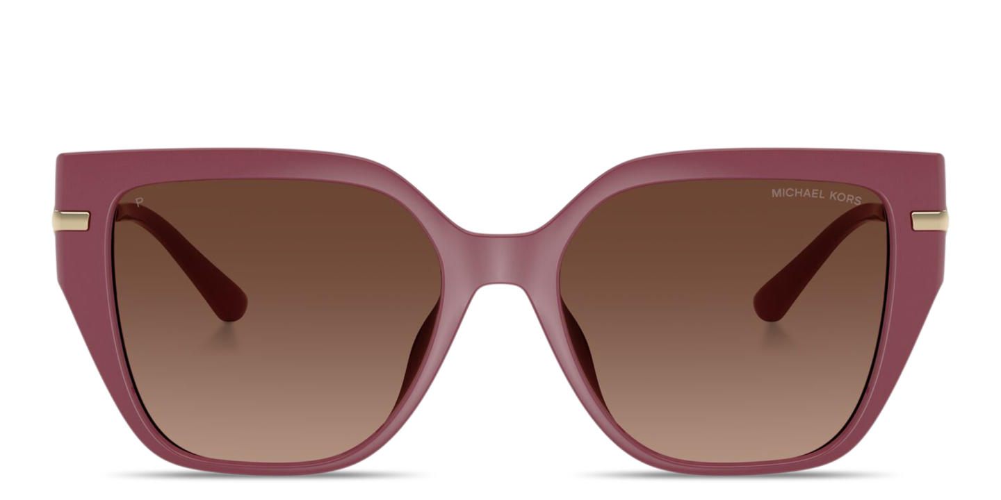 Shop Michael Kors St. Barths Square Sunglasses in Purple online.
