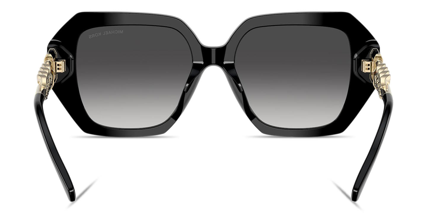Shop Michael Kors South Beach Square Sunglasses in Black online.