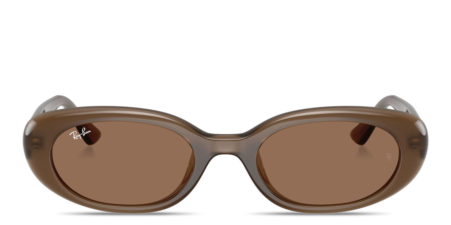 Ray-Ban Bio-Based Unisex Pillow Sunglasses in Shiny Opal Brown – Product Photo 0