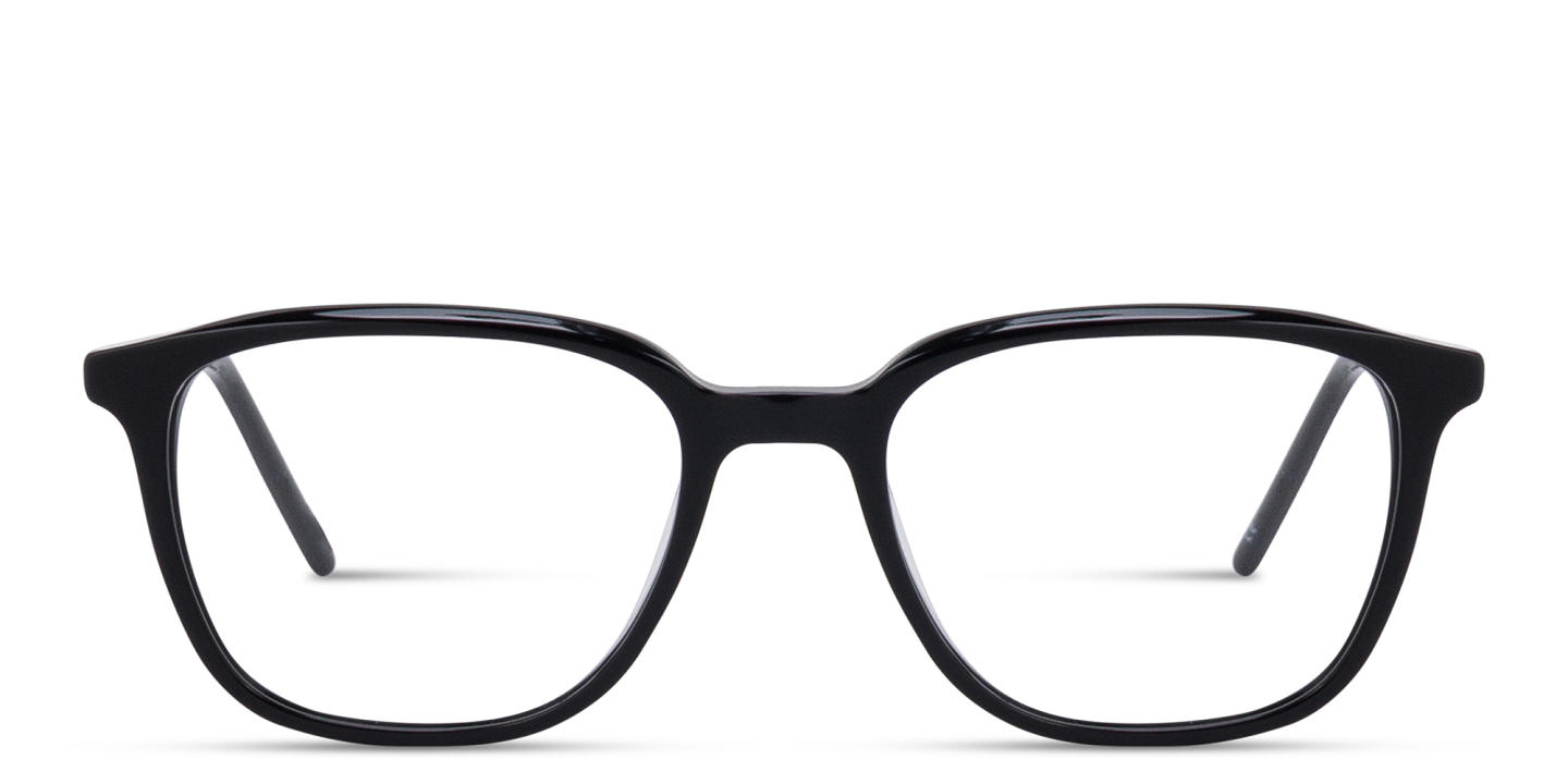 Shop TRICE Logo Square Eyeglasses in Black online.