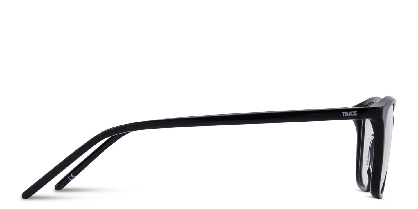TRICE Logo Square Eyeglasses in Black – Product Photo 2