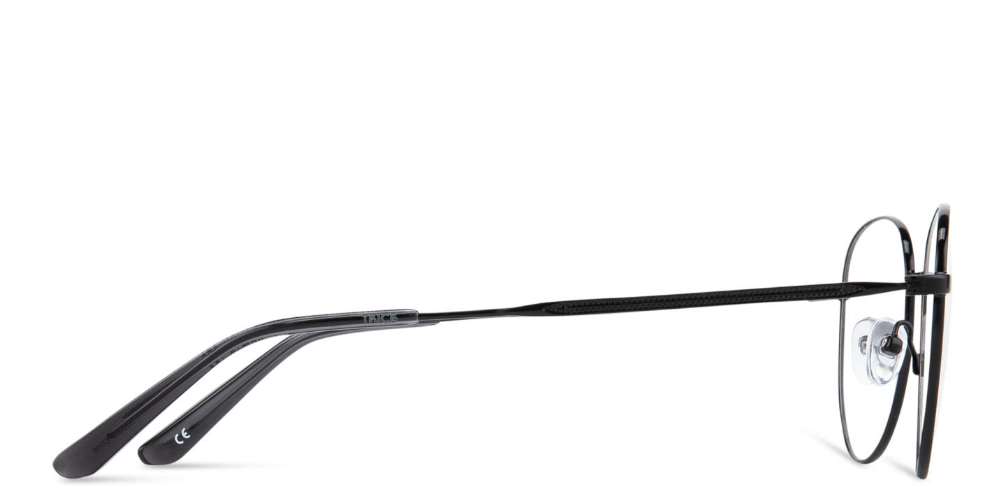 Shop TRICE Logo Unisex Panthos Eyeglasses in Black online.