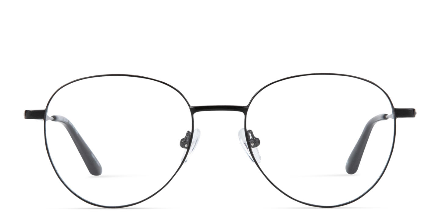 Shop TRICE Logo Unisex Panthos Eyeglasses in Black online.