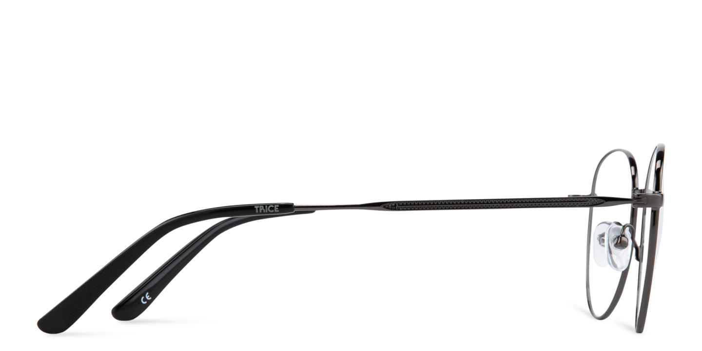 Shop TRICE Logo Unisex Panthos Eyeglasses in Gunmetal online.