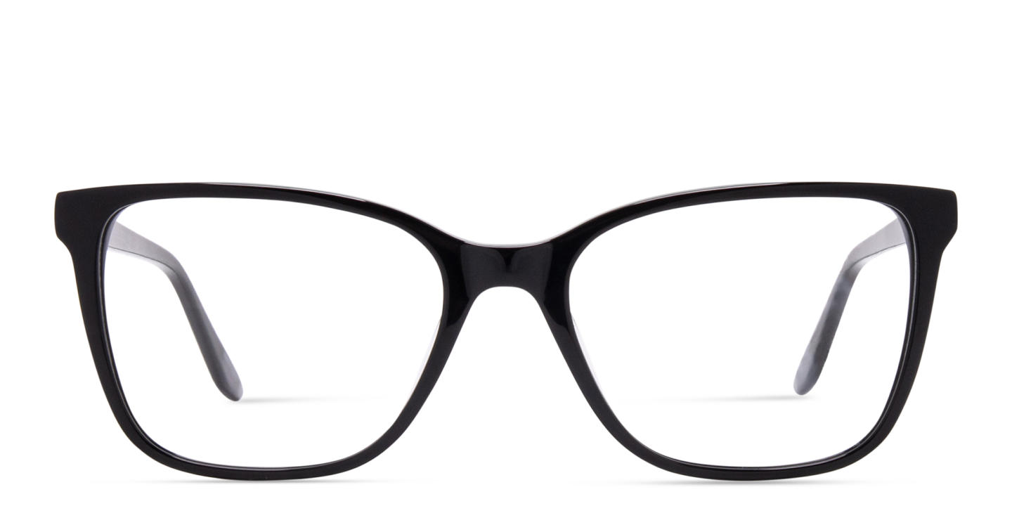Shop TRICE Logo Square Eyeglasses in Black online.