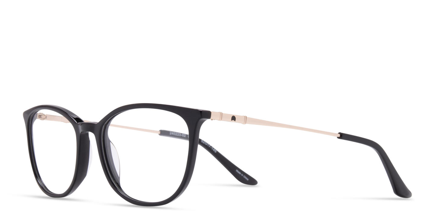 TRICE Logo Cat-Eye Eyeglasses in Black – Product Photo 1