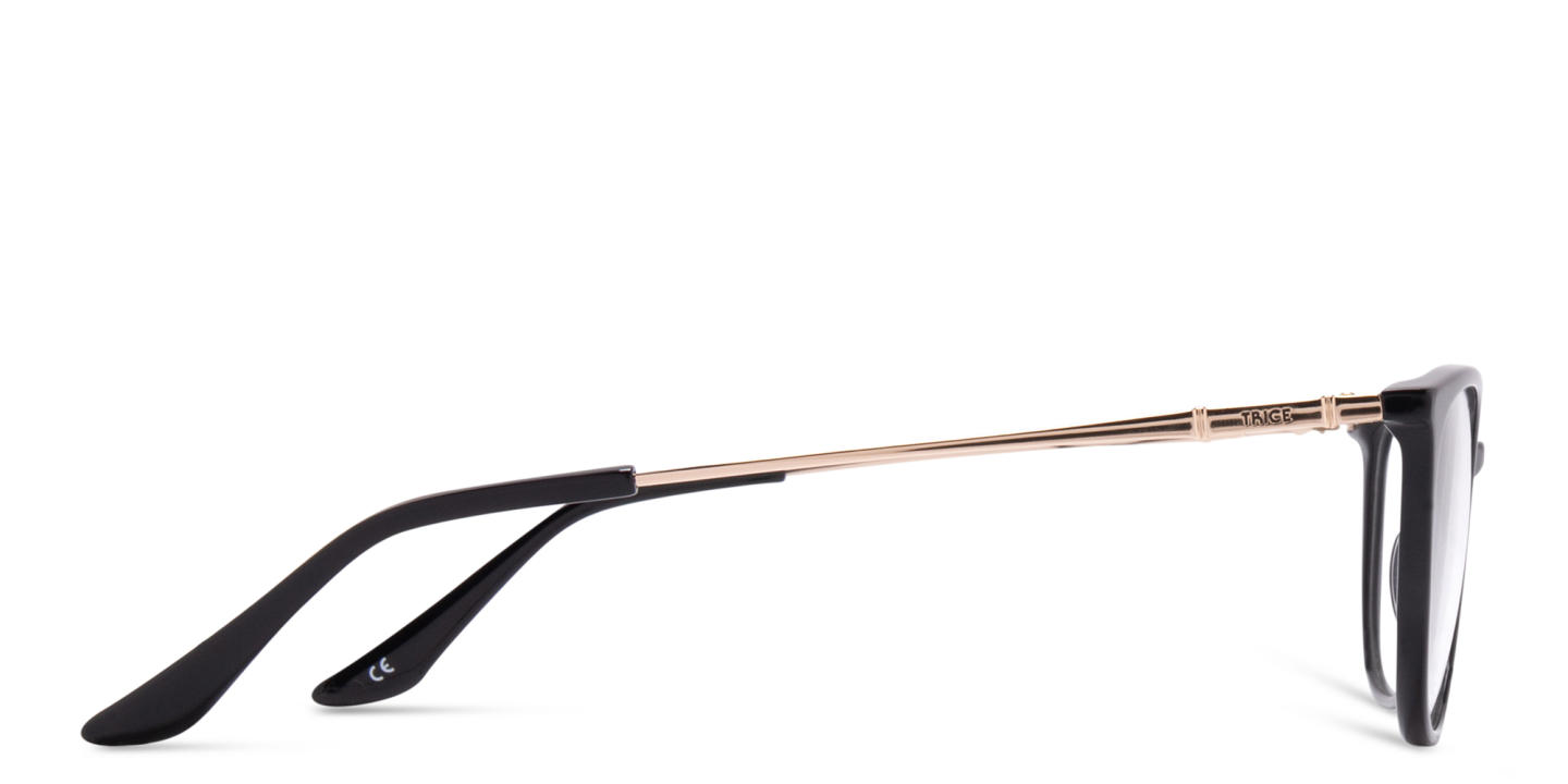 TRICE Logo Cat-Eye Eyeglasses in Black – Product Photo 2