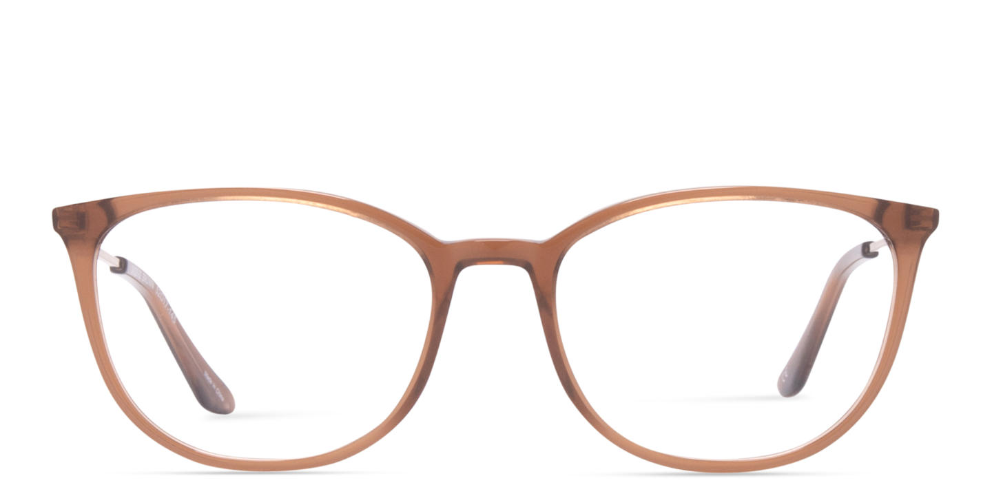 TRICE Logo Cat-Eye Eyeglasses in Brown – Product Photo 0