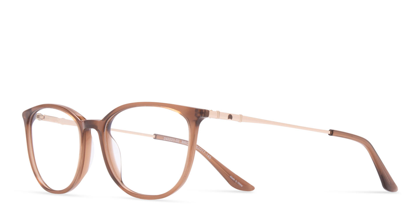 TRICE Logo Cat-Eye Eyeglasses in Brown – Product Photo 1