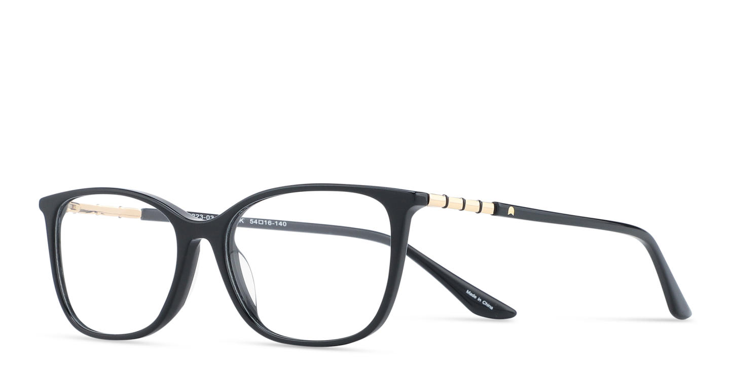 TRICE Logo Cat-Eye Eyeglasses in Black – Product Photo 1