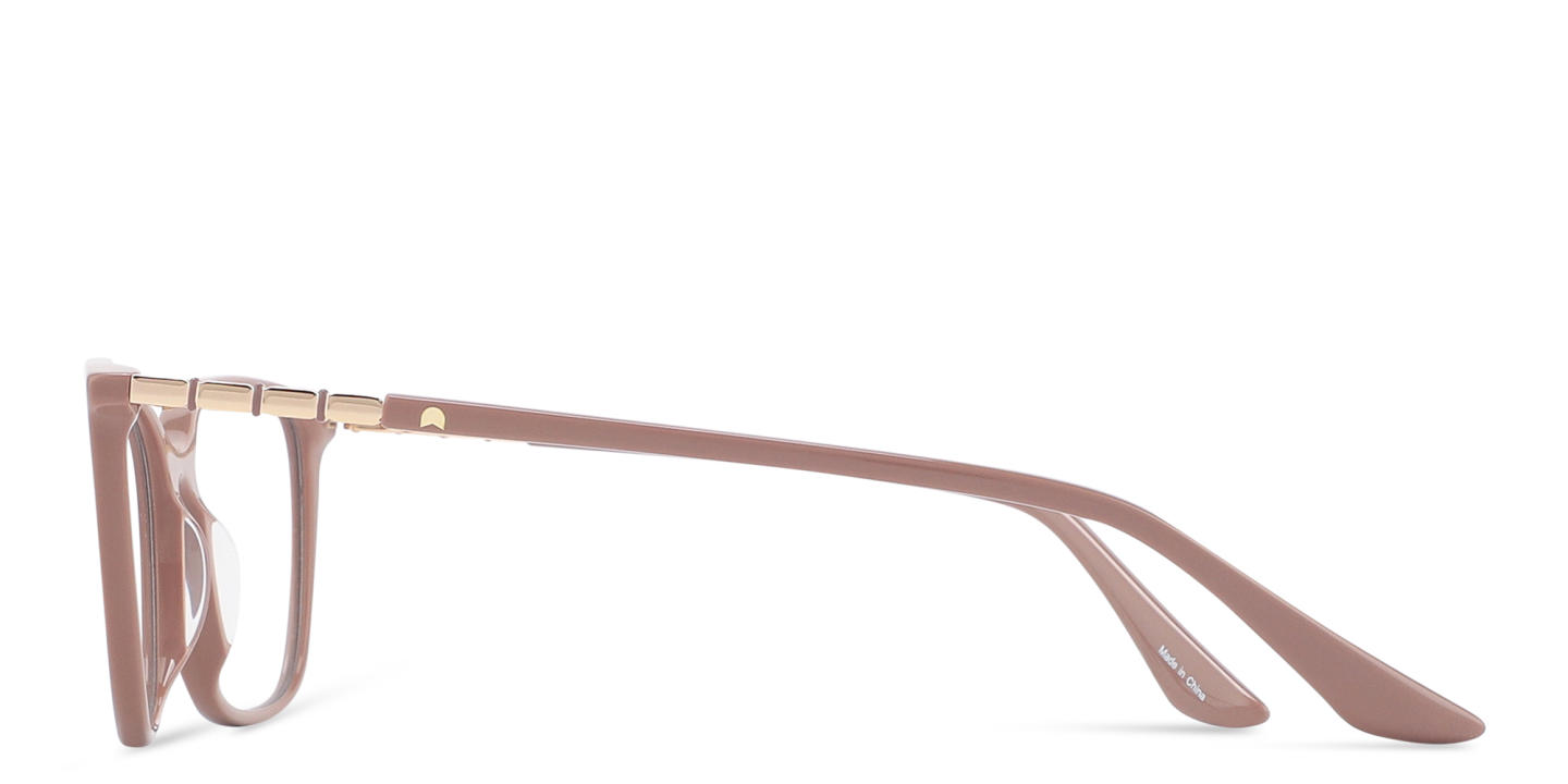 TRICE Logo Cat-Eye Eyeglasses in Beige – Product Photo 3