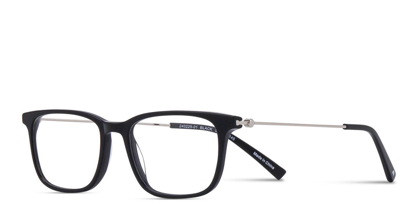 TRICE Logo Rectangle Eyeglasses in Black – Product Photo 1