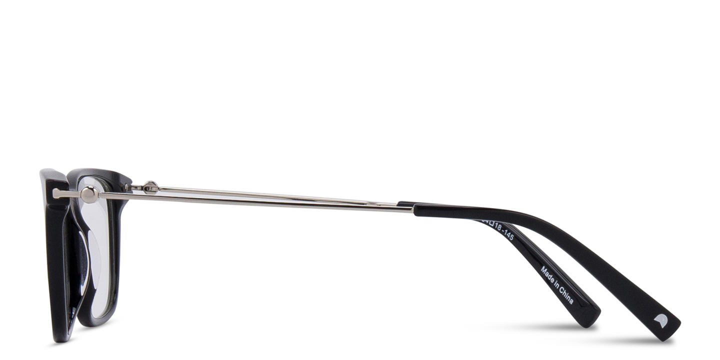 TRICE Logo Rectangle Eyeglasses in Black – Product Photo 3