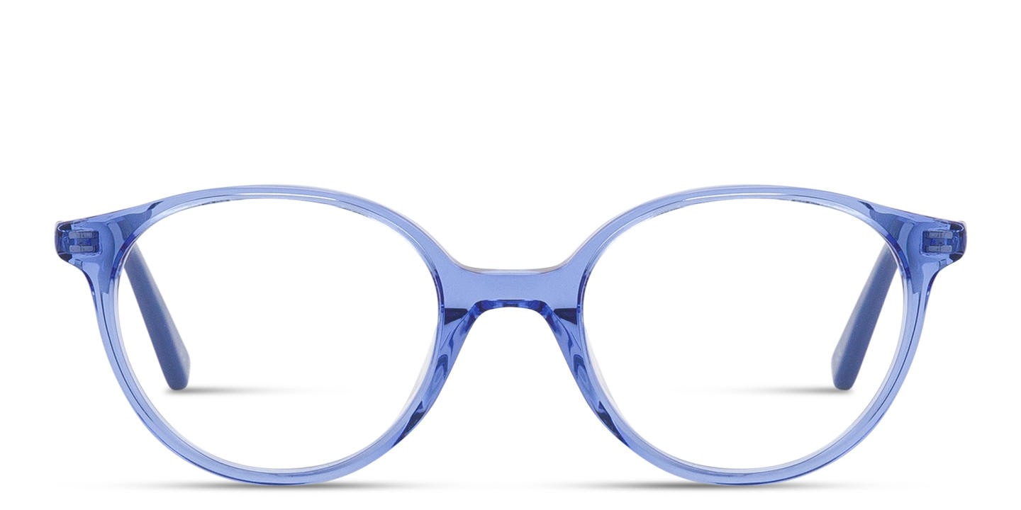 TRICE Kids Round Eyeglasses in Transparent Blue – Product Photo 0