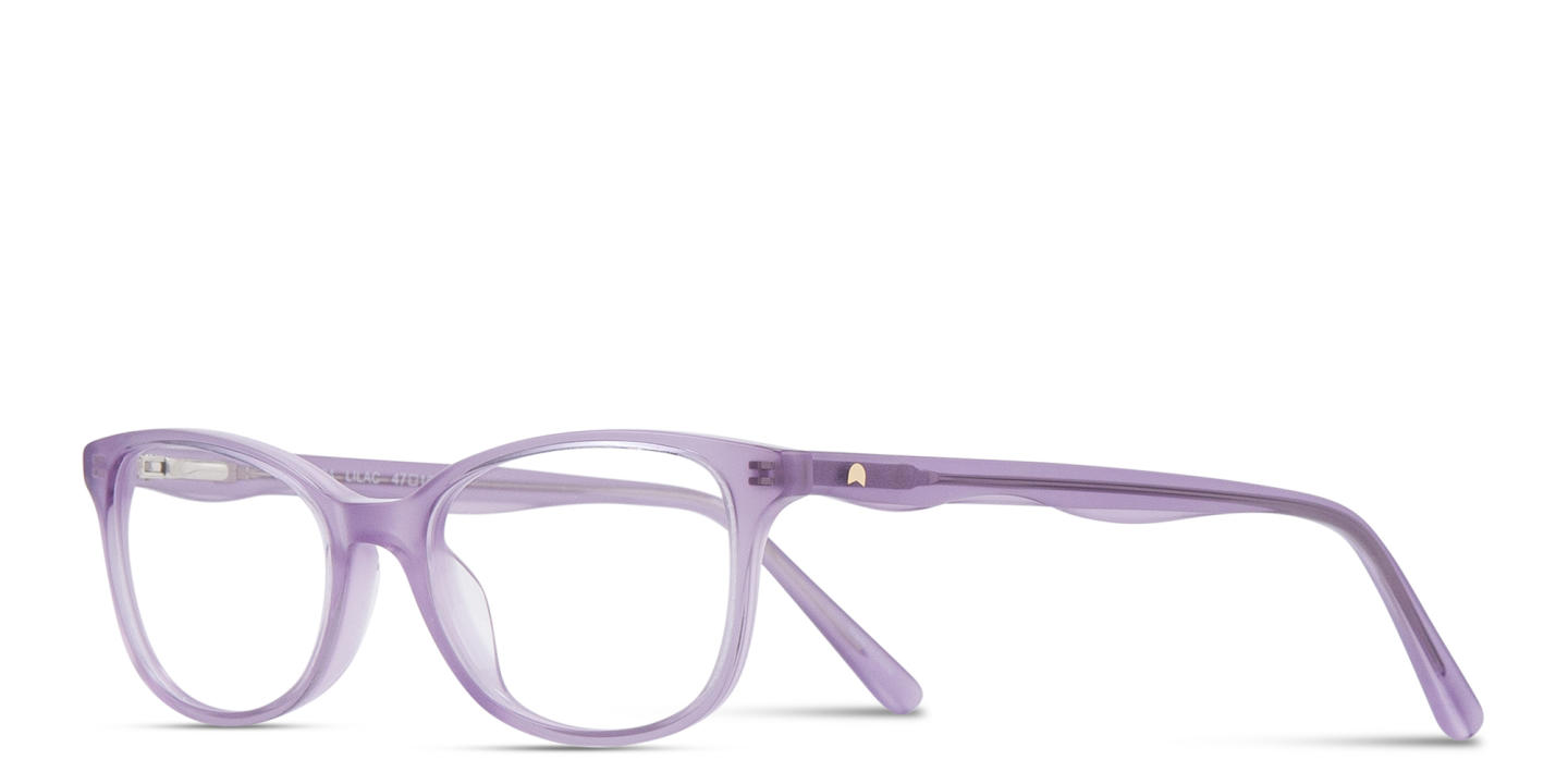 TRICE Kids Cat-Eye Eyeglasses in Transparent Purple – Product Photo 1