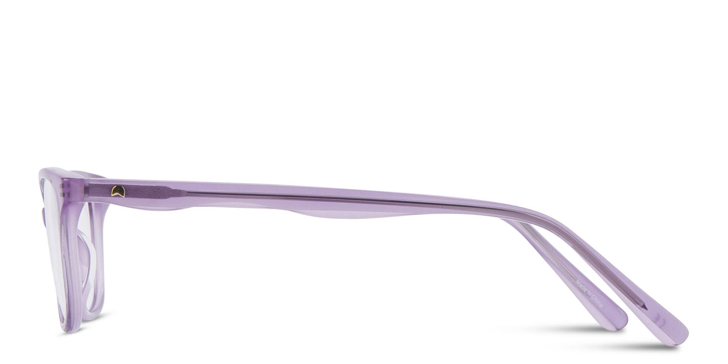 TRICE Kids Cat-Eye Eyeglasses in Transparent Purple – Product Photo 3