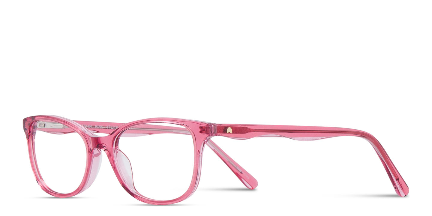 TRICE Kids Cat-Eye Eyeglasses in Transparent Pink – Product Photo 1