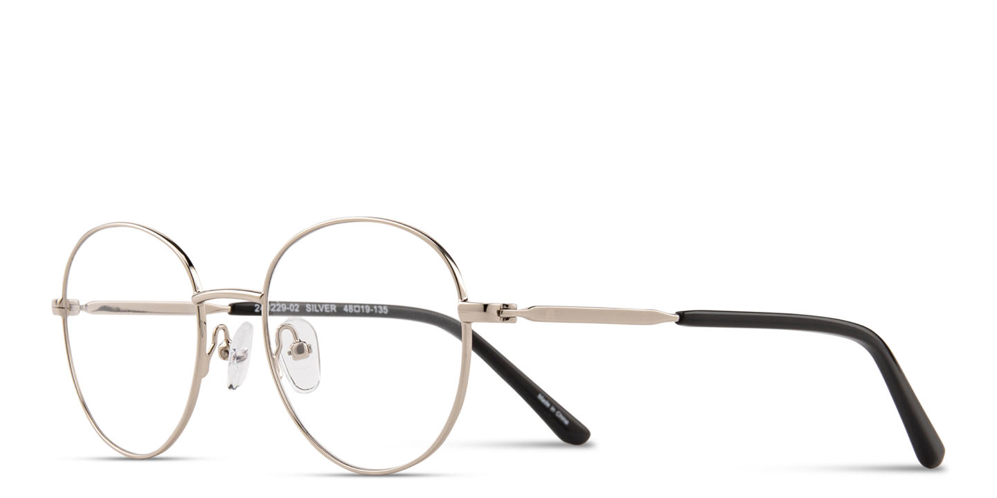 TRICE Kids Panthos Eyeglasses in Silver – Product Photo 1