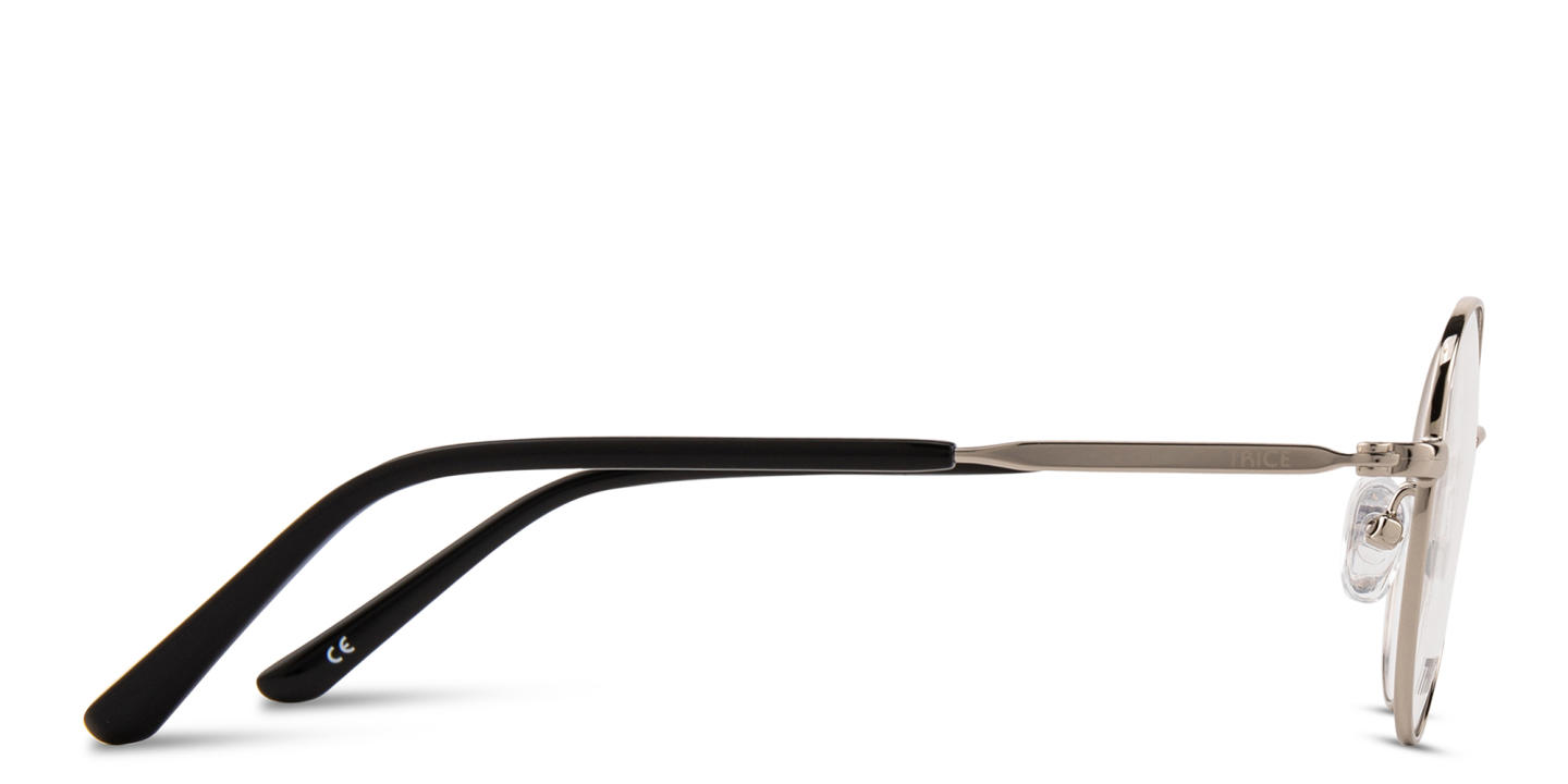 TRICE Kids Panthos Eyeglasses in Silver – Product Photo 2