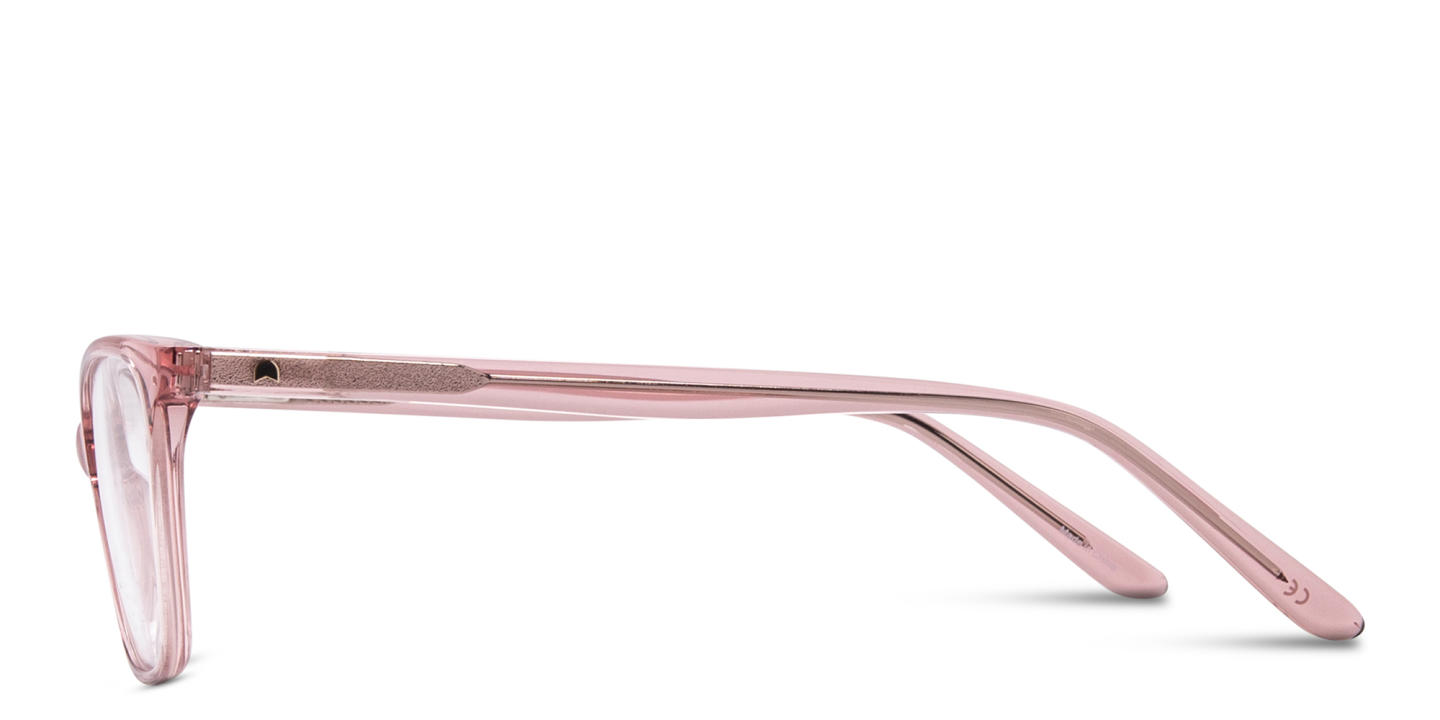 Shop TRICE Kids Square Eyeglasses in Transparent Peach online.