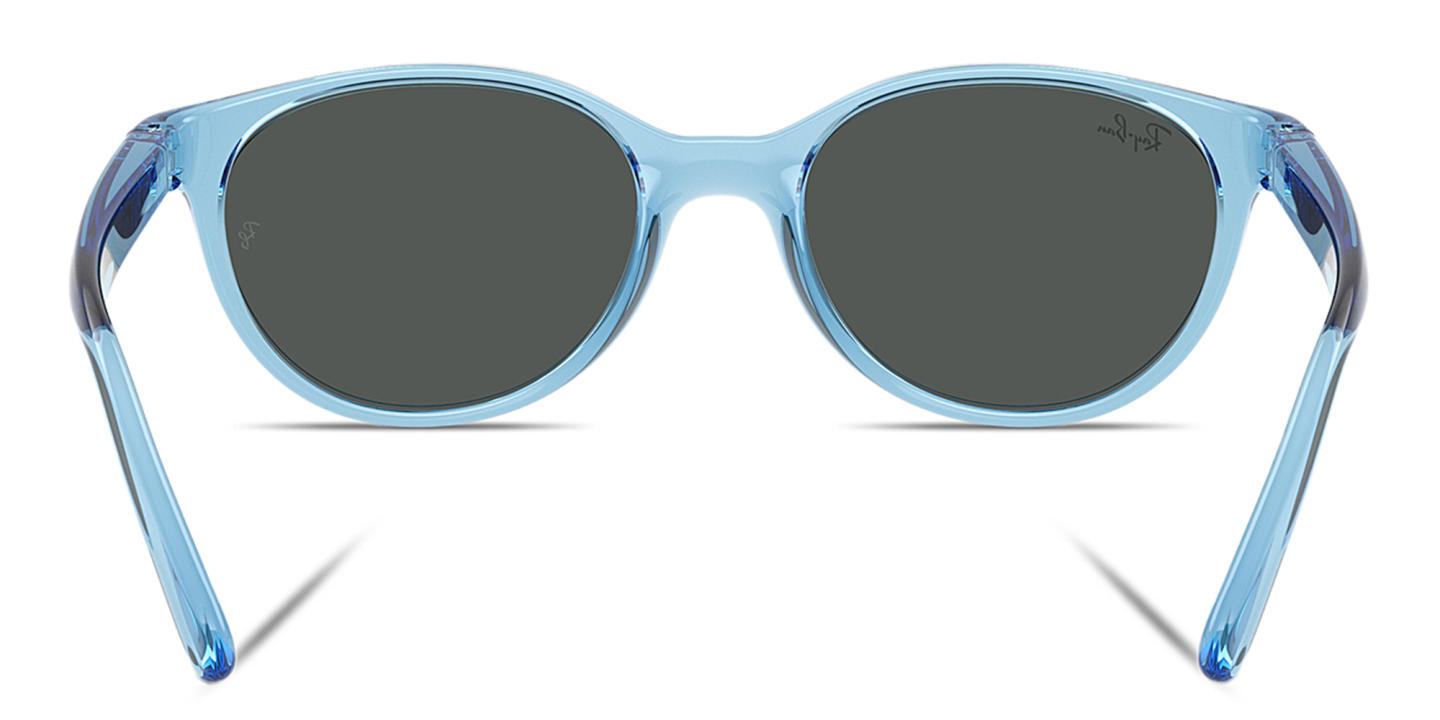 Shop Ray-Ban Junior Kids Bio-Based Square Sunglasses in Transparent Blue online.