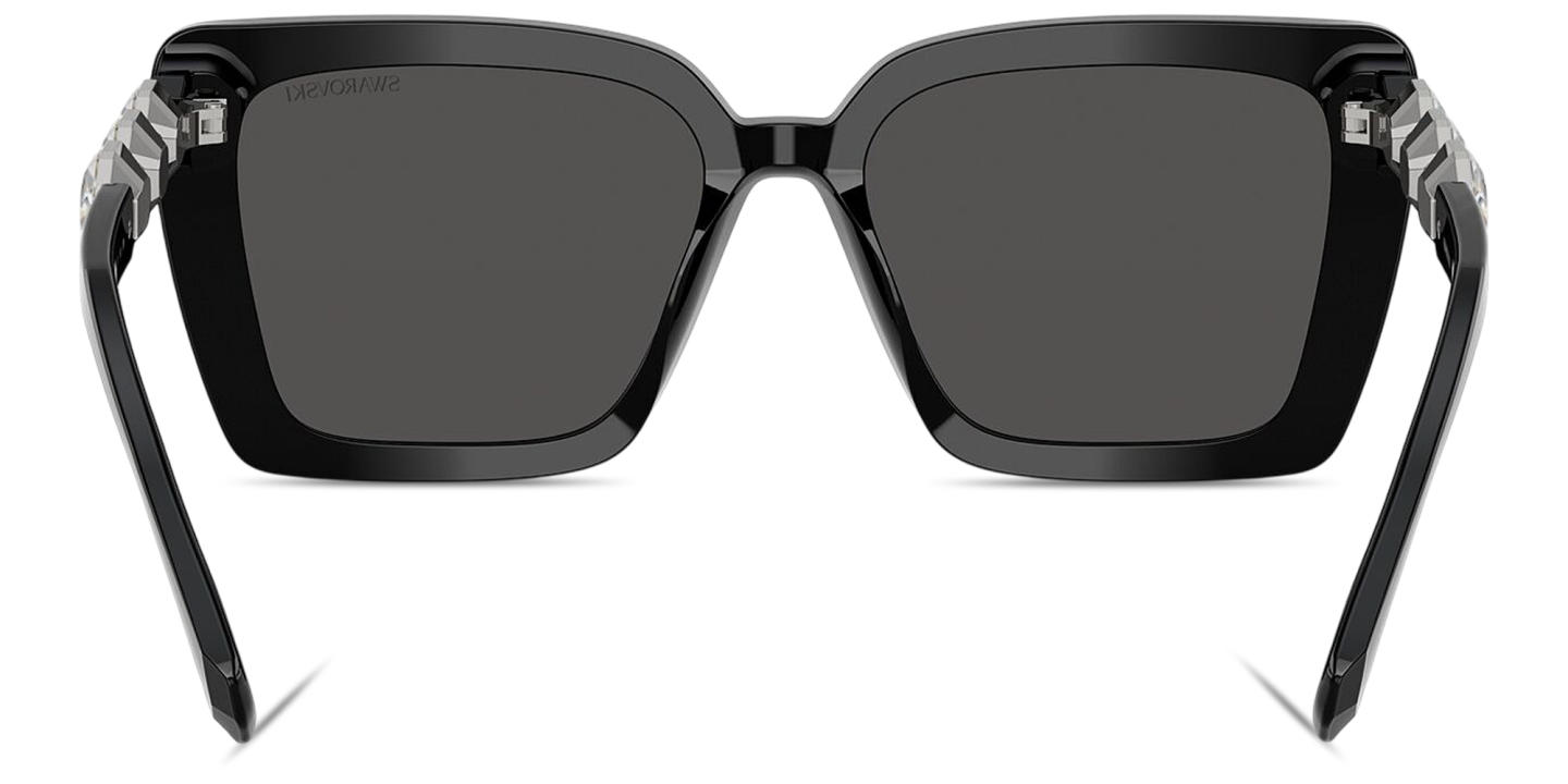 Swarovski Crystal-Embellished Square Sunglasses in Black – Product Photo 3