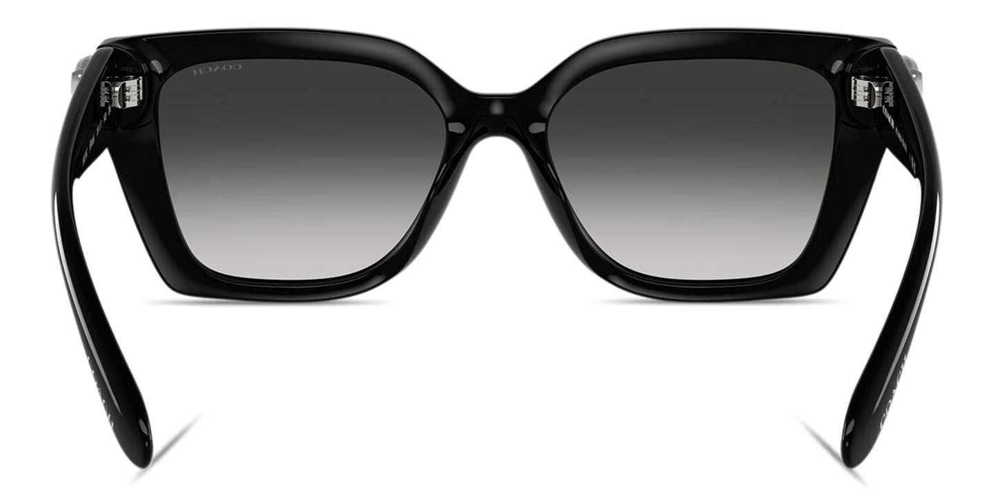 Shop Coach C'Motif Square Sunglasses in Black online.