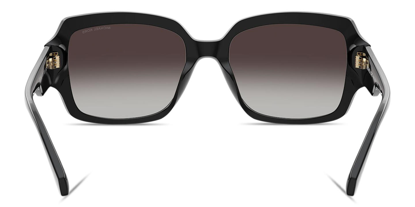 Shop Michael Kors Châtel Rectangle Sunglasses in Black online.
