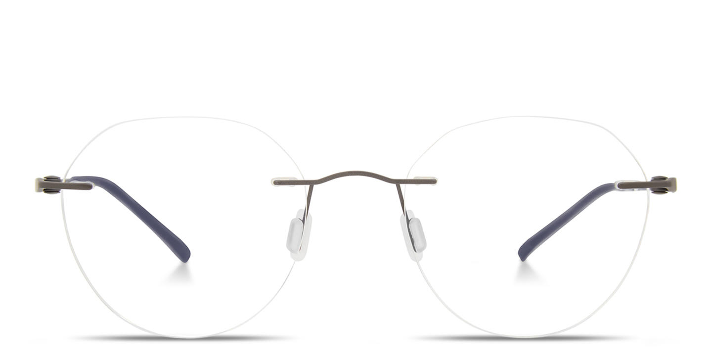 Shop Modo Unisex Rimless Panthos Eyeglasses in Gunmetal online.