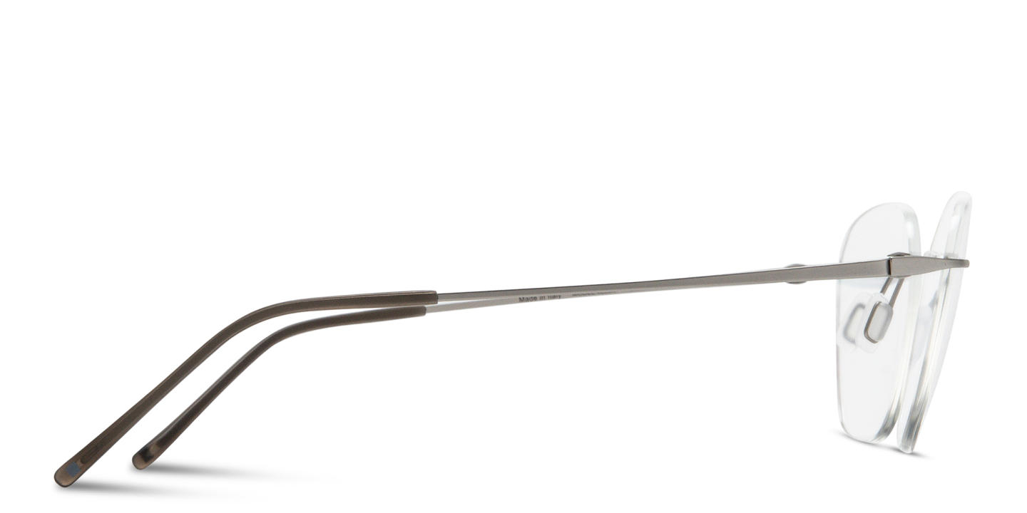 Shop Modo Rimless Round Eyeglasses in Silver online.