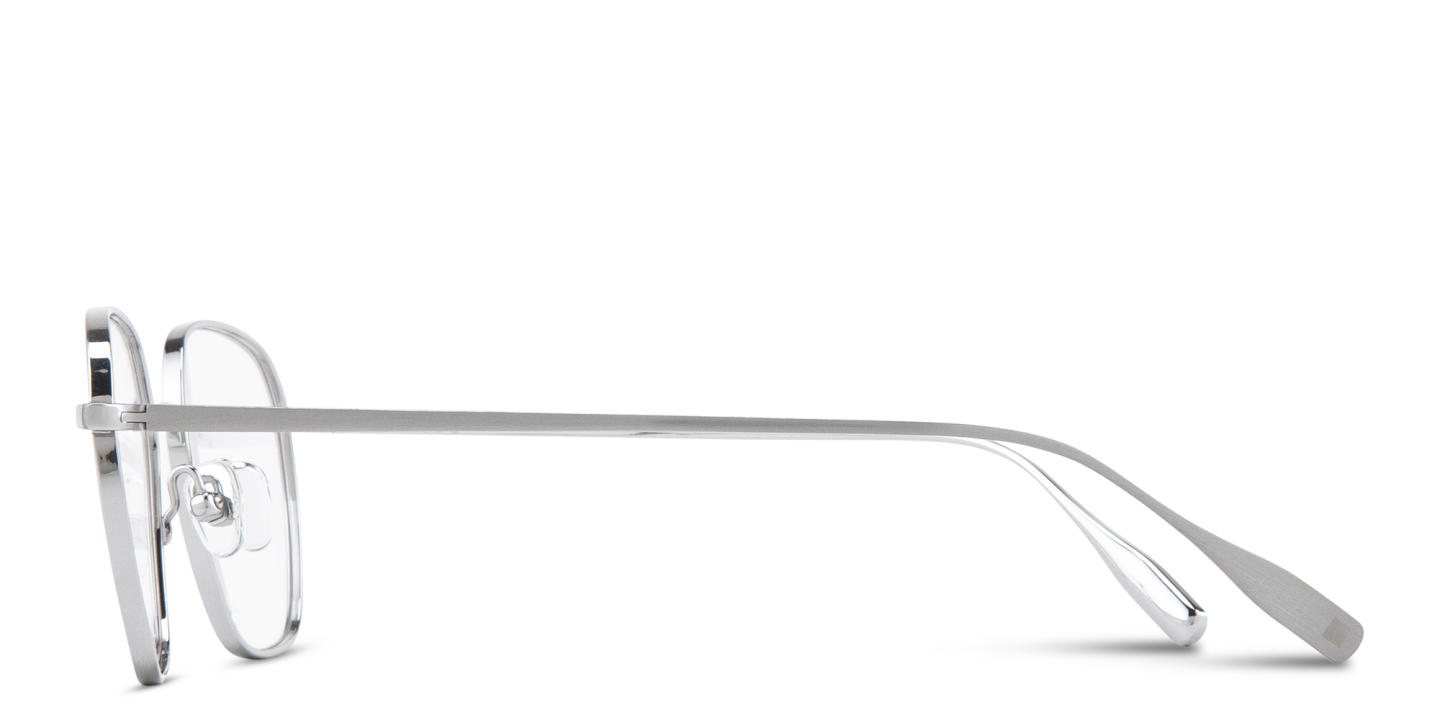 Modo Unisex Square Eyeglasses in Silver – Product Photo 3