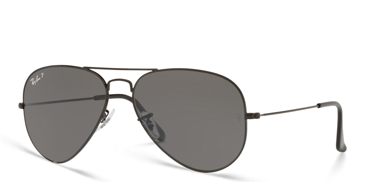 Ray-Ban Unisex Pilot Sunglasses in Metal in Black – Product Photo 2