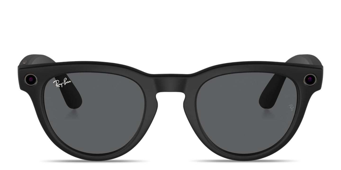 Shop Ray-Ban Meta Headliner Unisex Panthos Sunglasses in Matte Black online.