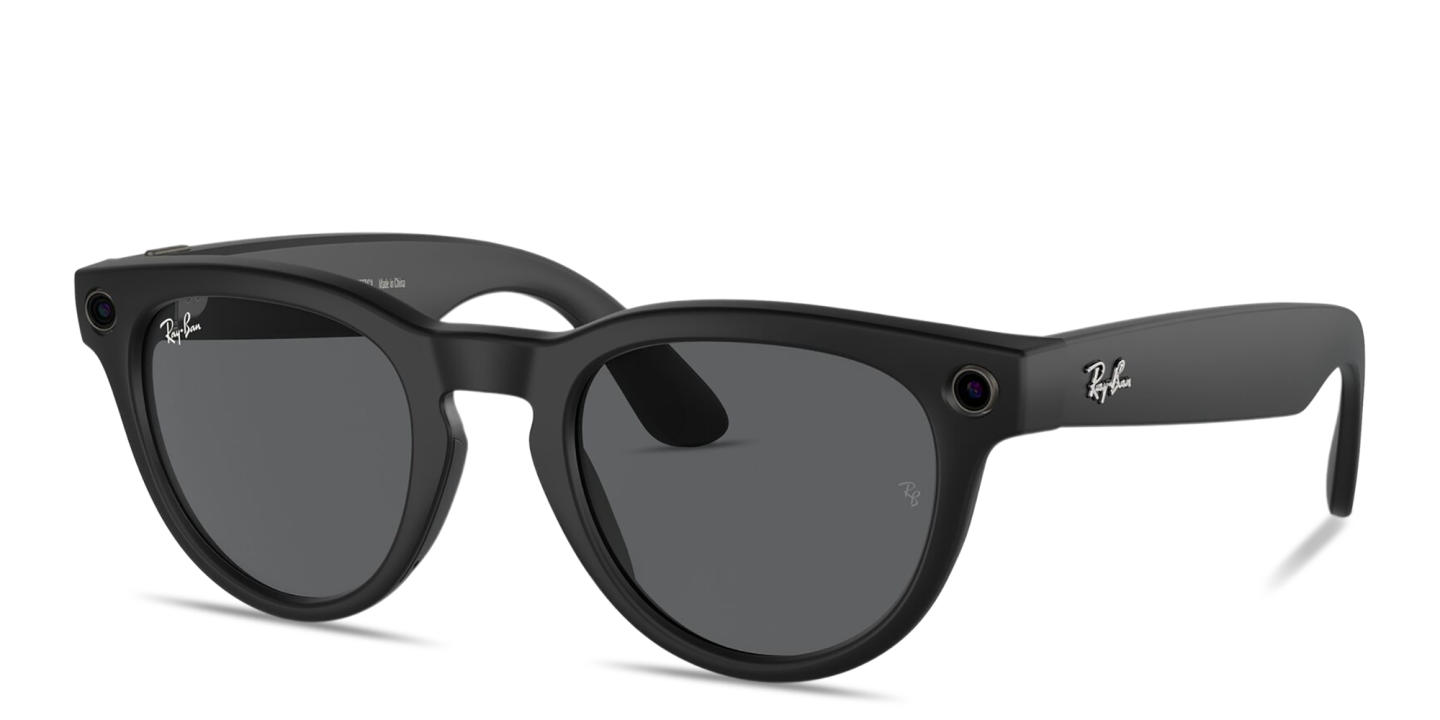 Shop Ray-Ban Meta Headliner Unisex Panthos Sunglasses in Matte Black online.
