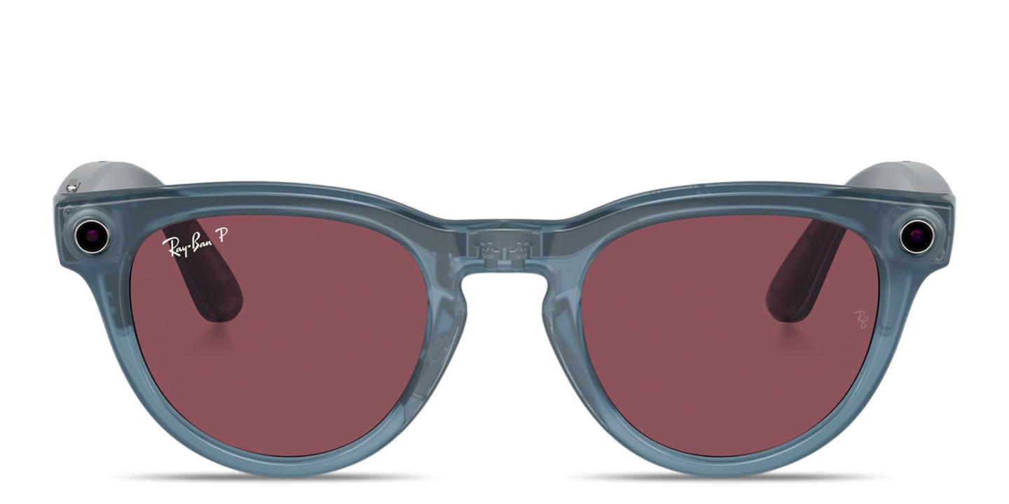 Ray-Ban Meta Headliner Unisex Panthos Sunglasses in Shiny Jeans – Product Photo 0