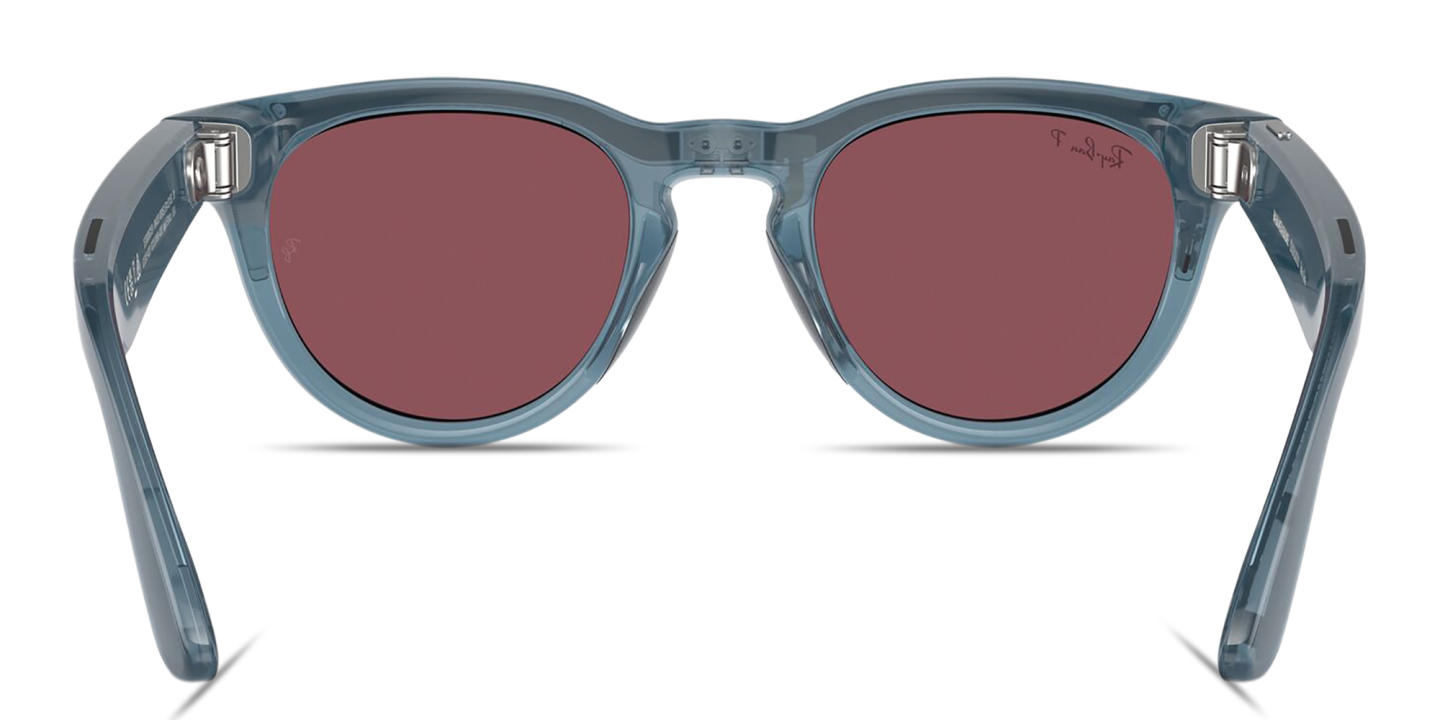 Ray-Ban Meta Headliner Unisex Panthos Sunglasses in Shiny Jeans – Product Photo 3