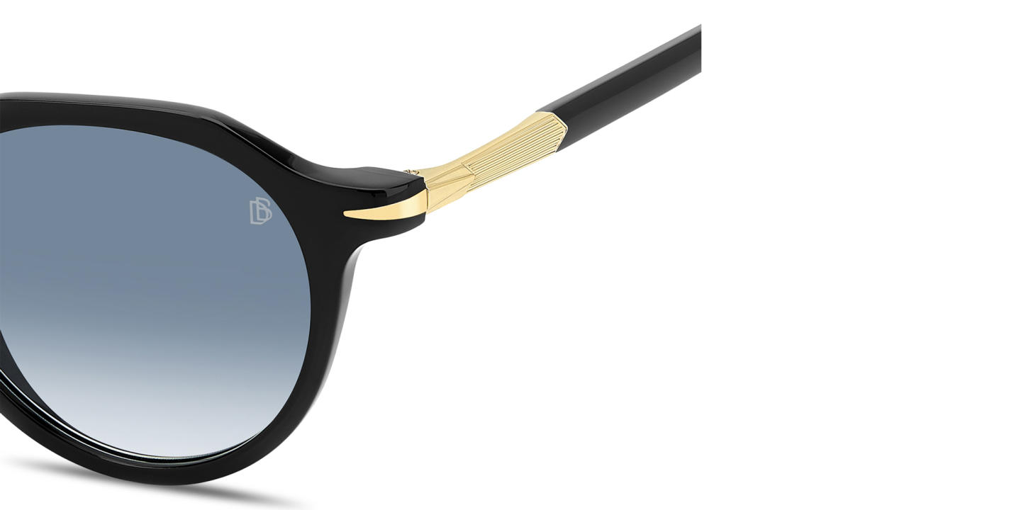 Shop DAVID BECKHAM Talisman Panthos Sunglasses in Black online.