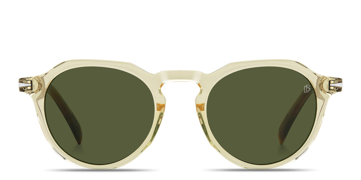 Shop DAVID BECKHAM Talisman Panthos Sunglasses in Yellow online.