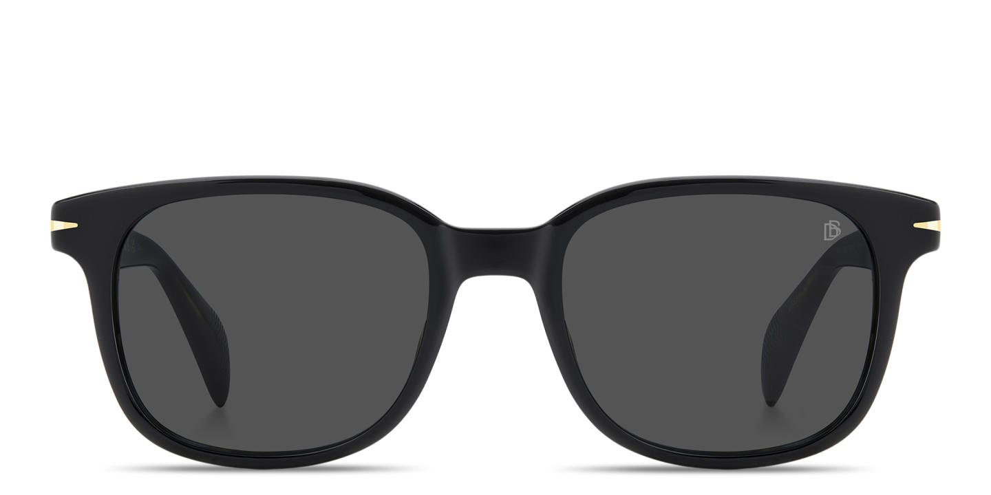 Shop DAVID BECKHAM Talisman Square Sunglasses in Black online.