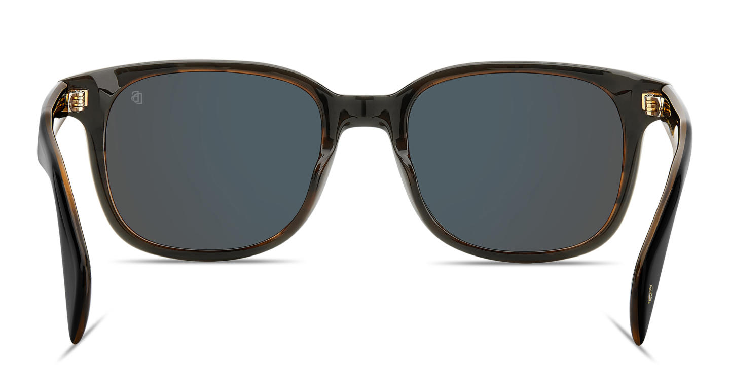Shop DAVID BECKHAM Talisman Square Sunglasses in Black online.