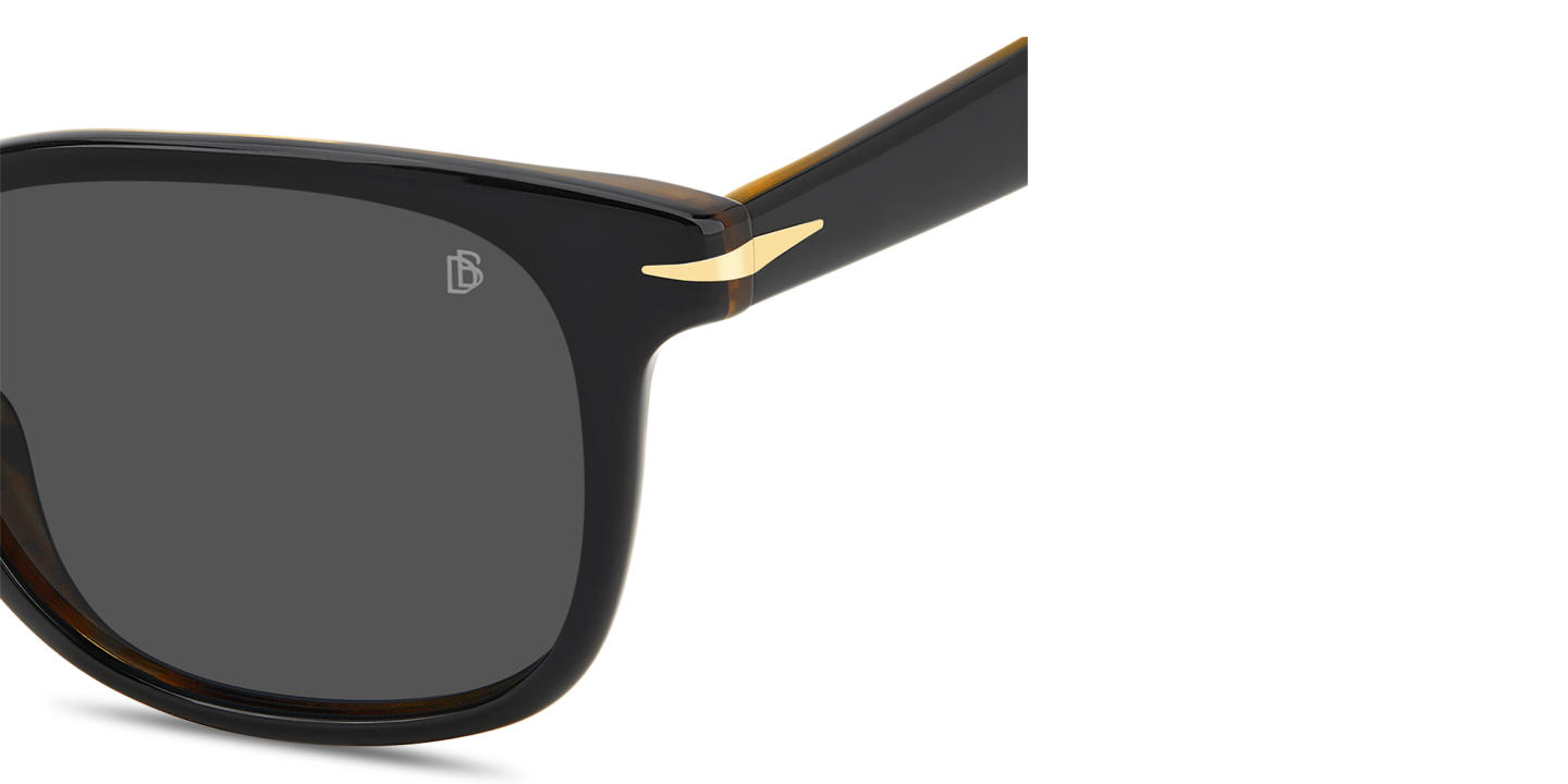 DAVID BECKHAM Talisman Square Sunglasses in Black – Product Photo 3